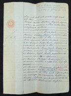 Delcampe - Document Manuscrit Moyse Industriel D'Olne Et Nicolas André Nessonvaux ANdré Meunier Noirfalise Partage - Manuscrits