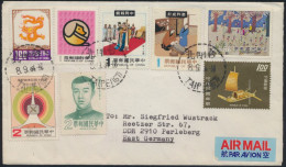 Delcampe - Taiwan Brief Luftpost 940+1117+1349+1384+1446+1488+1530+1562 Taipeh Perleberg - 1888 Province Chinoise