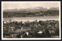 Delcampe - AK Starnberg, Totalansicht Mit Ostufer Und Alpen - Starnberg