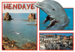 Delcampe - HENDAYE Frontiere Franco Espagnol Les Deux Jumeaux Le Port Et Les Residences 21(scan Recto-verso) MA2172 - Hendaye