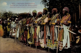 Delcampe - CPA Afrika, Diejenigen, Die Die Amazonen Waren - Trachten