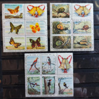 Delcampe - CUBA AÑO 1961 NAVIDAD-MARIPOSAS-MOLUSCOS Y PAJAROSYVERT 566/82-MNH - Neufs
