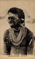 Delcampe - CPA Afrika, Afrikaner In Tracht, Schmuck, Tätowierung - Trachten