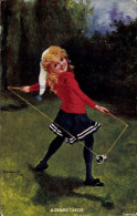 Delcampe - Artiste CPA Mädchen Spielt Diabolo, Kind-Porträt - Jeux Et Jouets