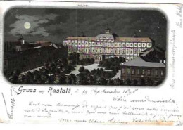 Delcampe - RASTATT/ GRUSS AUS / GEB METZ KUNSTVERLAGS ANSTALT TUBINGEN/ 19 SEPTEMBRE 1898/2 TIMBRES DEUTSCHES REICH - Rastatt