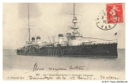 Delcampe - CD-BFP1-0322-BATEAU - Le Léon Gambetta - Croiseur Cuirassé - Dampfer