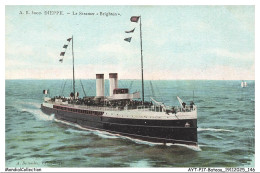 Delcampe - AYTP17-1383-BATEAU - Dieppe - Le Steamer Brighton - Dampfer