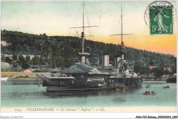 Delcampe - ANAP12-0920-BATEAU - Villefranche - Le Cuirassé Suffren - Dampfer