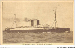 Delcampe - AHJP5-0616 - S S ROCHAMBEAU - NEW YORK - HAVRE SERVICE - Dampfer