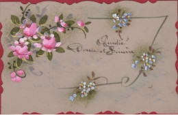 Delcampe - Fantasie Carte Fantaisie Celluloid Hand Painted Handgeschilderd Handpainted Handgemalt Zelluloid 1920 - Autres & Non Classés