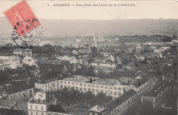 Delcampe - 89 AUXERRE VUE PRISE DES TOURS DE LA CATHEDRALE - Auxerre