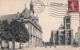 Delcampe - 93 SAINT DENIS HOTEL DE VILLE ET ABBAYE - Saint Denis
