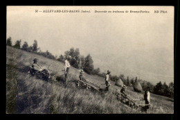 Delcampe - 38 - ALLEVARD-LES-BAINS - DESCENTE EN TRAINEAU DE BRAME-FARINE - Allevard