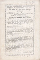 Delcampe - Doodsprentje - Bidprentje - Mevr. Dauphina Van Pottelberghe - Onghena 1886 Wachtebeke Zuiddorpe - Todesanzeige
