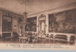 Delcampe - France Compiègne Hauts De Château Salon Marie Antoinette Unposted #SBW831 - Compiegne