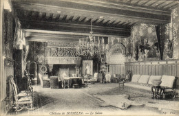 Delcampe - CPA Chateau De Josselin Le Salon Tapisserie Tapis Ours - Kunsthandwerk