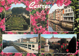 Delcampe - CPM Castres Yarn Les Vieilles Maisons Au Bord De L'Agout Et Son Musee Goya Avec Son Jardin Dessine P - Castres
