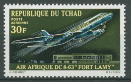 Delcampe - Tschad 1970 Langstreckenflugzeug DC 8-63 Air Afrique 317 Postfrisch - Ciad (1960-...)