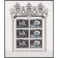 Delcampe - Monaco 1993 Europa CEPT Zeitgenössische Kunst Block 59 Postfrisch (C91320) - Blocks & Kleinbögen