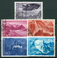 Delcampe - Liechtenstein 1959 Landschaften Schlösser 381/85 Gestempelt - Gebraucht