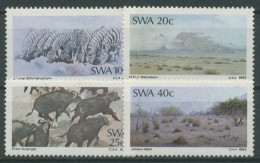 Delcampe - Südwestafrika 1983 Gemälde Zebras Büffel 541/44 Postfrisch - Zuidwest-Afrika (1923-1990)