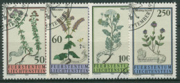 Delcampe - Liechtenstein 1993 Wiesenblumen Historische Zeichnungen 1069/72 Gestempelt - Used Stamps