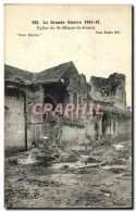 Delcampe - CPA Eglise De St Hilaire Le Grand Militaria - Weltkrieg 1914-18