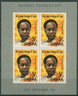 Delcampe - Ghana 1961 Staatspräsident Kwame Nkrumah Block 5 Postfrisch (C29858) - Ghana (1957-...)