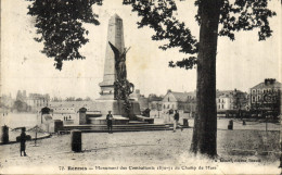 Delcampe - CPA Militaria Guerre De 1870 Rennes Monument Des Combattants Au Champ De Mars - Andere Kriege