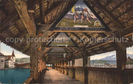 Delcampe - Luzern LU Kapellbruecke Innen - Sonstige & Ohne Zuordnung