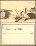 Delcampe - Egypt Old U.B. Postcard Le Caire Le Pont Ouvert, Cairo Bridge Open Sailing Boats - Sonstige & Ohne Zuordnung