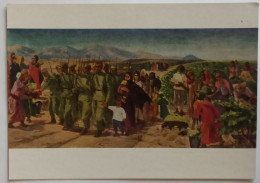 Delcampe - Vintage Postcard "To The Front! For The Motherland!" Edition Of 50,000. USSR (Turkmenistan), 1962. - Russland