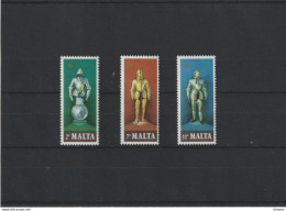 Delcampe - MALTE 1977 ARMURES Yvert 537-539, Michel 542-544  NEUF** MNH Cote 2 Euros - Malte