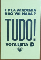 Delcampe - PORTUGAL - Pocket Calendar - 1989 - Theme: Education. - Universidade De Coimbra - (AA) - Vota Lista D - Small : 1981-90