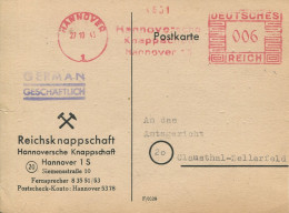 Delcampe - 9412) Freistempel Ab 1945 - Hannover - Machines à Affranchir (EMA)