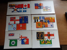 Delcampe - 6 Cards, The Queen's Personal Flags For Use In New Zealand And Australia -> Unwritten - Sonstige & Ohne Zuordnung