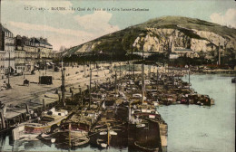 Delcampe - Rouen CPA Le Quai De Paris Et Cote Sainte CAtherine - Rouen