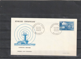 Delcampe - République Centrafricaine FDC 1969 Yvert 121 ASECNA - Avion - Centrafricaine (République)