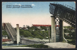 Delcampe - AK Grodno, Die Gesprengte Eisenbahnbrücke - Russland