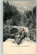 Delcampe - 1874 Champéry - Pont De Moulins - 39372836 - Champéry