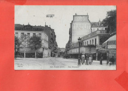 Delcampe - 75 PARIS XVI Cpa Animée Avion Rue D ' Auteuil               2202 FF - Arrondissement: 16