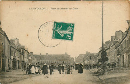 Delcampe - 22* LANVOLLON  Place Du Marche Aux Grains     RL22,1413 - Lanvollon