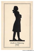Delcampe - CAR-AGLP14-0710-SILHOUETTE - GOETHE IM REIFEANZUG - 32 ANS - Silueta
