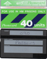 Delcampe - BT  Phonecard - HM Prisons 40unit (White Band) - Fine Used Condition - Prisons