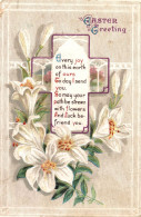 Delcampe - AA3 - Carte Postale Fantaisie En Relief - Croix - Easter Greetings - Ostern