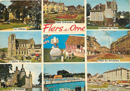 Delcampe - Carte Postale - 61 - Flers De L'Orne - Multivues - Poupées - Automobiles - CPM - Voir Scans Recto-Verso - Poscard - Cart - Flers