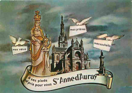 Delcampe - Carte Postale - 56 - Sainte Anne D'Auray - A Ses Pieds J'ai Prié Pour Vous - CPM - Voir Scans Recto-Verso - Poscard - Ca - Sainte Anne D'Auray