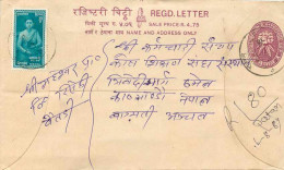 Delcampe - Entier Postal Postal Stationary Nepal Fleurs - Népal