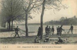 Delcampe - Carte Postale Ancienne - 95 - Argenteuil - Bord De Seine Et Promenade - Animée - CPA - Voyagée En 1917 - Voir Scans Rect - Argenteuil