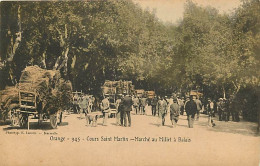 Delcampe - Carte Postale Ancienne - 84 - Orange - Cours Saint Martin - Marché Au Millet à Balais - Animée - Précurseur - Colorisée - Orange